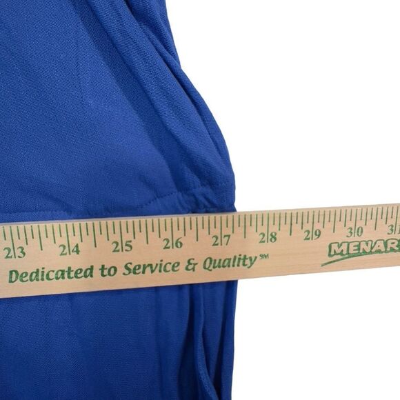 NWOT Torrid MINI TEXTURED RAYON SHIRT DRESS - royal blue plus size 5 - Picture 7 of 16